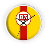 Horloge murale Ferrari AF Corse 83 Hypercar livrée voiture