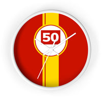 Horloge murale Ferrari 499P 50 Hypercar livrée voiture