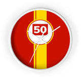 Horloge murale Ferrari 499P 50 Hypercar livrée voiture