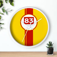 Horloge murale Ferrari AF Corse 83 Hypercar livrée voiture