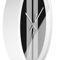 Horloge murale bandes Racing Noir Gris livrée voiture