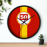 Horloge murale Ferrari 499P 50 Hypercar livrée voiture