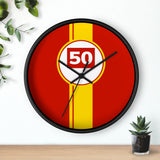 Horloge murale Ferrari 499P 50 Hypercar livrée voiture