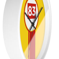 Horloge murale Ferrari AF Corse 83 Hypercar livrée voiture