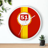 Horloge murale Ferrari 499P 51 Hypercar livrée voiture