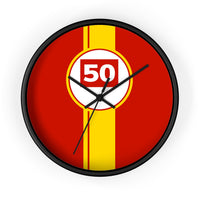 Horloge murale Ferrari 499P 50 Hypercar livrée voiture