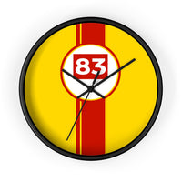 Horloge murale Ferrari AF Corse 83 Hypercar livrée voiture