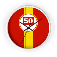 Horloge murale Ferrari 499P 50 Hypercar livrée voiture