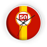 Horloge murale Ferrari 499P 50 Hypercar livrée voiture