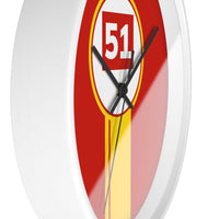 Horloge murale Ferrari 499P 51 Hypercar livrée voiture