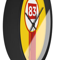 Horloge murale Ferrari AF Corse 83 Hypercar livrée voiture