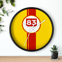 Horloge murale Ferrari AF Corse 83 Hypercar livrée voiture