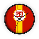 Horloge murale Ferrari 499P 51 Hypercar livrée voiture