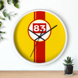 Horloge murale Ferrari AF Corse 83 Hypercar livrée voiture