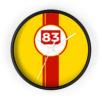 Horloge murale Ferrari AF Corse 83 Hypercar livrée voiture