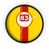 Horloge murale Ferrari AF Corse 83 Hypercar livrée voiture