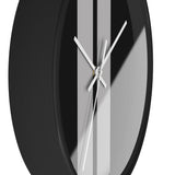 Horloge murale bandes Racing Noir Gris livrée voiture