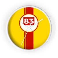 Horloge murale Ferrari AF Corse 83 Hypercar livrée voiture