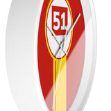 Horloge murale Ferrari 499P 51 Hypercar livrée voiture