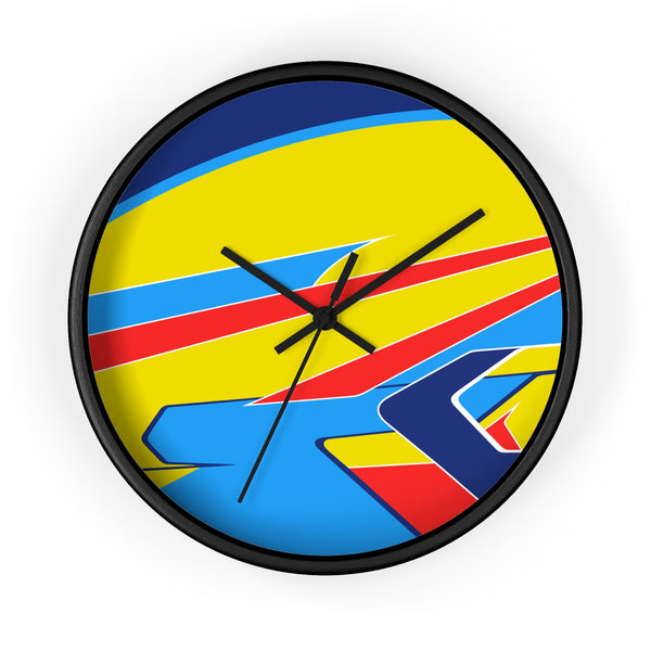 Horloge murale Fernando Alonso casque pilote F1