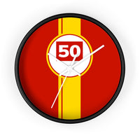 Horloge murale Ferrari 499P 50 Hypercar livrée voiture