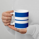 Mug bandes Racing Bleu Blanc