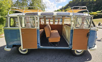 Combi Volkswagen T1 modifié en Samba 23 fenêtres de 1975