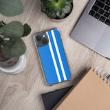 Coque iPhone transparente GORDINI bleu