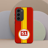 Coque Samsung antichoc Ferrari 499P 51 Hypercar livrée voiture